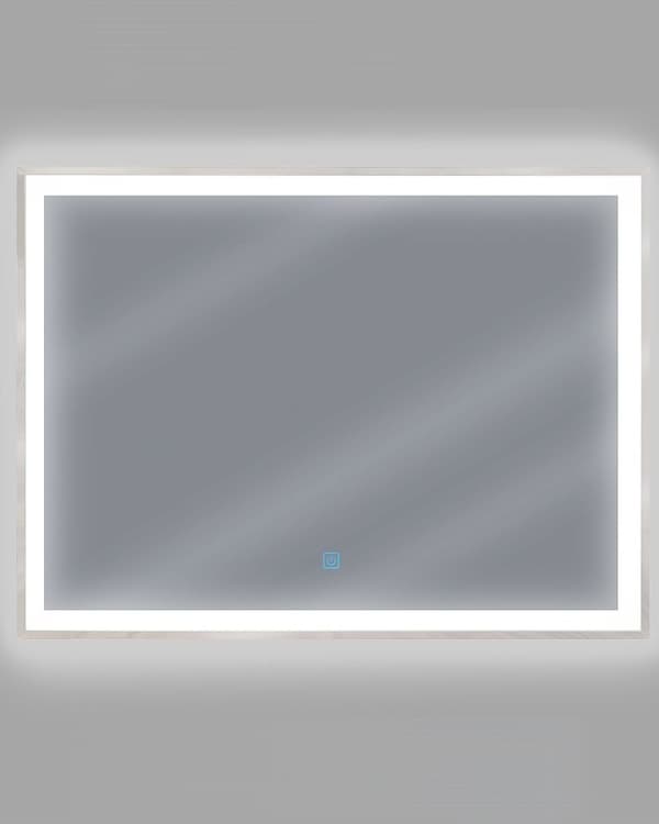 LED badeværelsesspejl ARGENS 80 cm 60 cm Sølv Lumarko!
