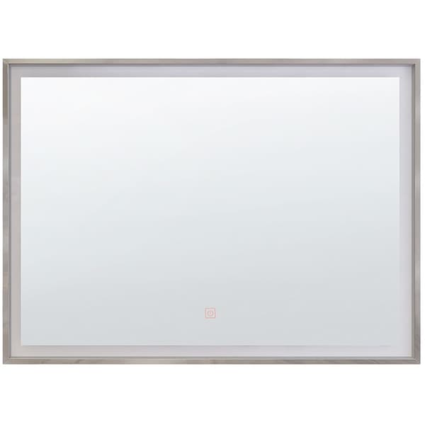 LED badeværelsesspejl ARGENS 80 cm 60 cm Sølv Lumarko!