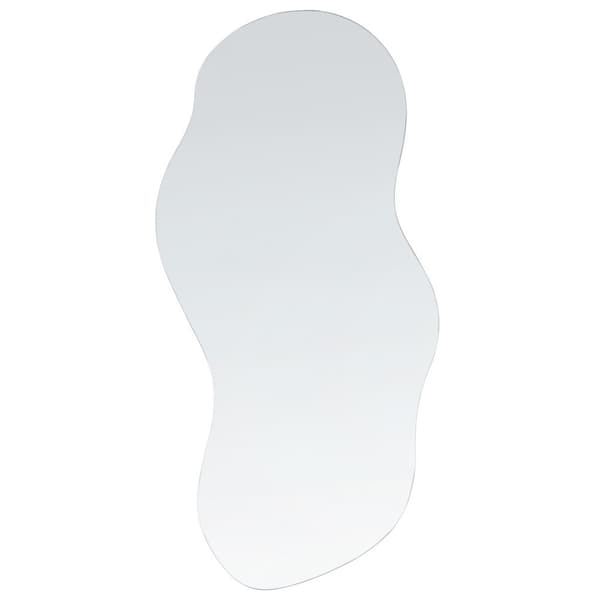 Vægspejl AUXERRE 33 cm 80 cm Sølv Lumarko!