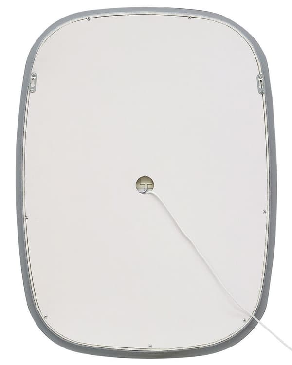 LED badrumsspegel BERGERAC 58 cm 78 cm Silver Lumarko!