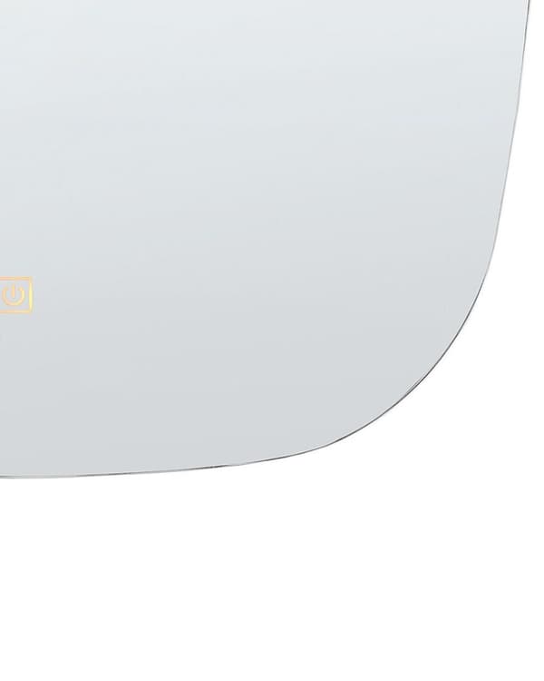 LED badrumsspegel BERGERAC 58 cm 78 cm Silver Lumarko!