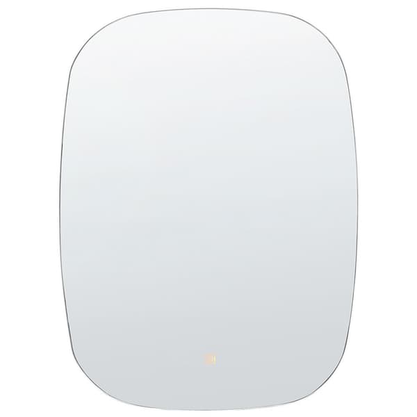 LED badrumsspegel BERGERAC 58 cm 78 cm Silver Lumarko!