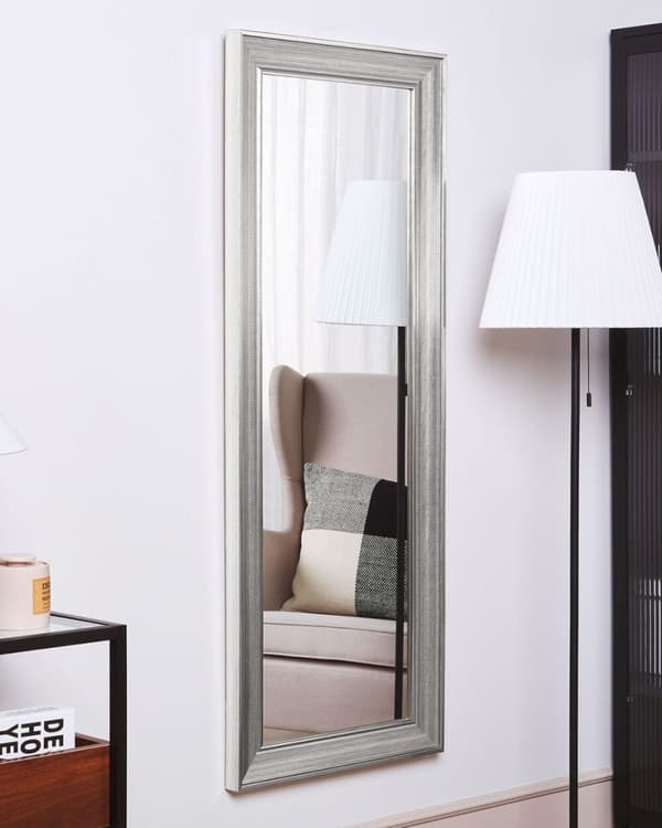 BUBRY väggspegel 50 cm 130 cm Silver Lumarko!