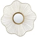 Miniatyrbillede 1 af 5: Vægspejl SENS 40 cm 40 cm Metal Guld Lumarko!