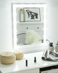 Miniatyrbild 2 av 7: LED-badrumsspegel ODENAS 50 cm 60 cm Vit Lumarko!