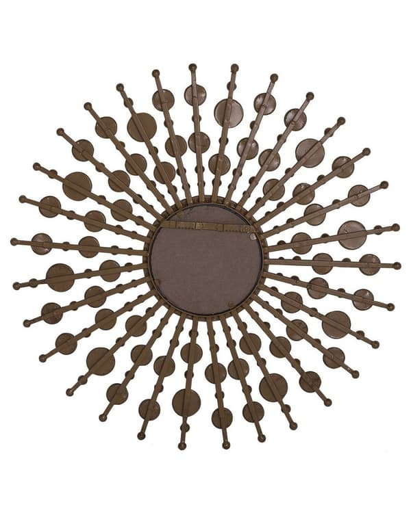 BLOIS vægspejl 70 cm 70 cm Guldmetal Lumarko!