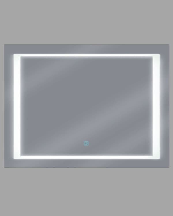 LED-badrumsspegel EYRE 80 cm 60 cm Silver Lumarko!