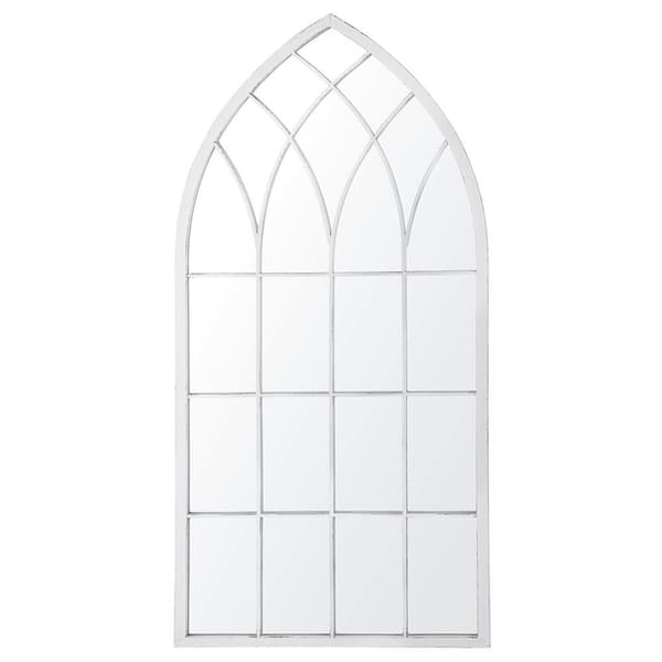 CASSEL vægspejl 50 cm 115 cm Metal Lysegrå Lumarko!