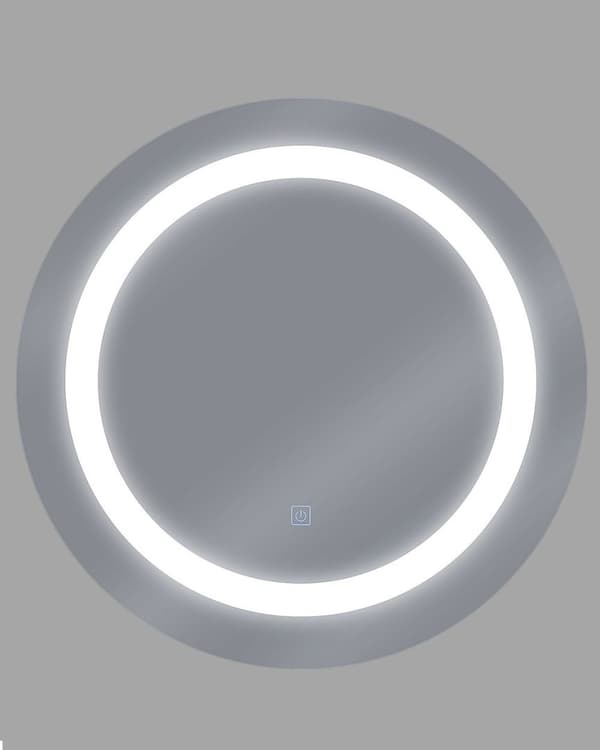 LED badrumsspegel SELUNE 58 cm 58 cm Silver Lumarko!