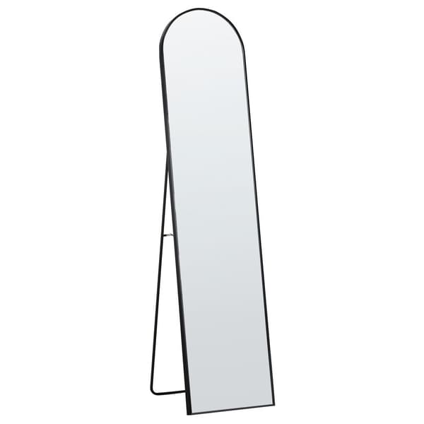 BAGNOLET stående spegel 150 cm metall svart Lumarko!