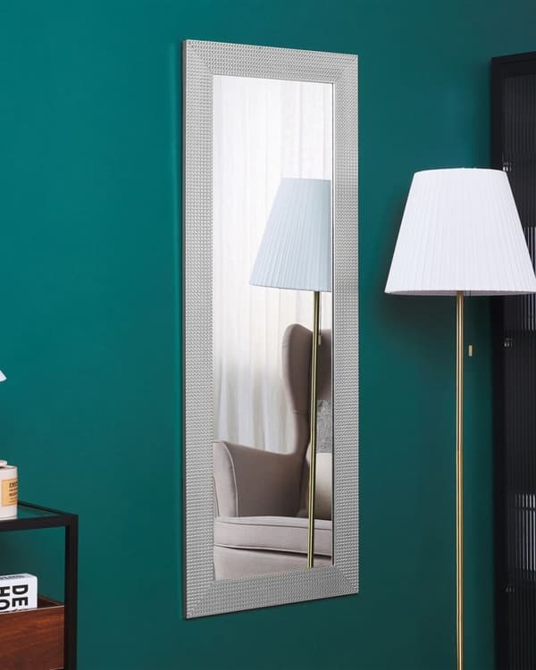 DERVAL väggspegel 50 cm 130 cm Silver Lumarko!