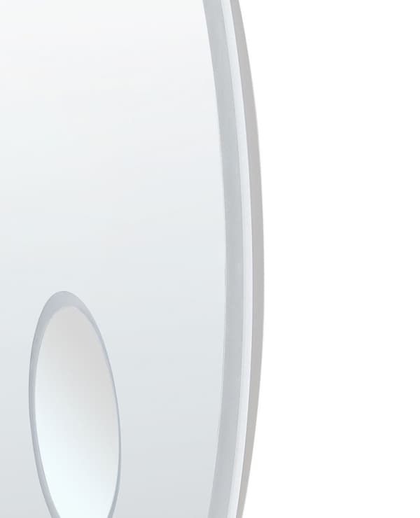 LED badeværelsesspejl FIXIN 80 cm 80 cm Indbygget Bluetooth-højttaler Sølv Lumarko!