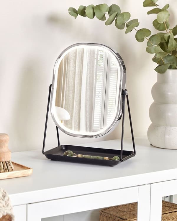 LED-sminkspegel DORDOGNE Silver Lumarko!