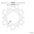 Pikkukuva 5 / 5: ZAPOPAN seinäpeili 60 cm 60 cm Vaaleanruskea Lumarko!