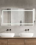 Miniatyrbild 2 av 10: LED-badrumsspegel BENOUVILLE 120 cm 60 cm Silver Lumarko!