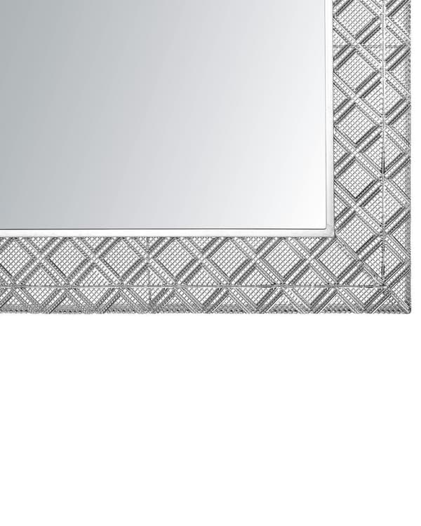 EVETTES väggspegel 80 cm 80 cm Metall Silver Lumarko!