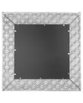 Miniatyrbild 4 av 5: EVETTES väggspegel 80 cm 80 cm Metall Silver Lumarko!