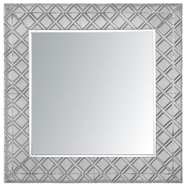 EVETTES väggspegel 80 cm 80 cm Metall Silver Lumarko!
