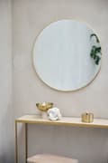 Miniatyrbild 4 av 5: FURNLUX VÄGGSPEGEL HALLIA GULD 80CM