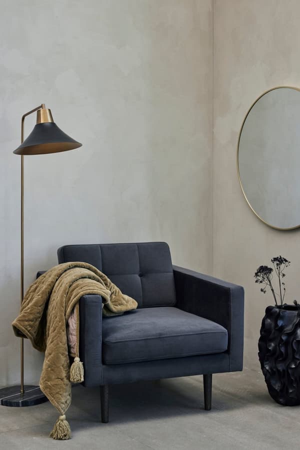 FURNLUX VÄGGSPEGEL HALLIA GULD 80CM