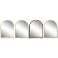 Miniatyrbillede 1 af 4: Vægspejl Home ESPRIT Brun Beige Natur Elfenben Scandi 55 X 2 X 75 cm (4 enheder)