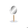 Miniatyrbild 1 av 3: Spegel - DKD Home Decor - Rund - Bambus - Aluminium - Polystyren - Vit/Naturlig