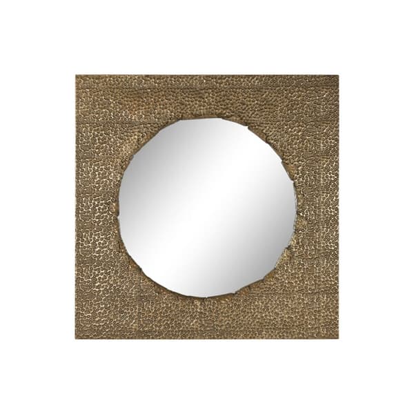 Väggspegel Home ESPRIT Gyllene 80 x 6 x 80 cm