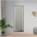 Miniatyrbild 4 av 7: Garderobsspeglar Home ESPRIT Svart Aluminium 60 x 0,5 x 165 cm