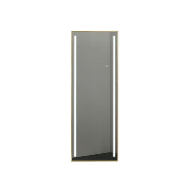 Meikkipeili Home ESPRIT Kullattu Alumiini 60 x 5 x 165 cm