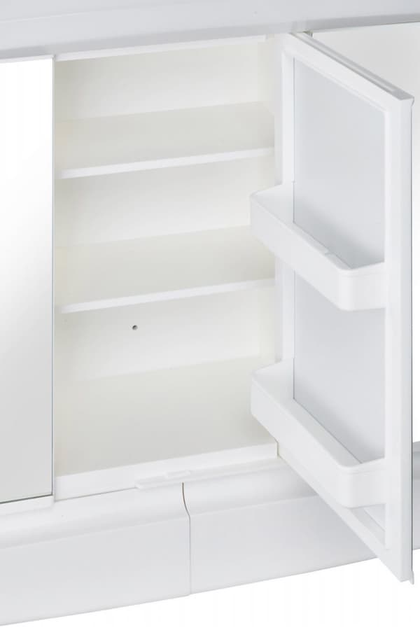 Spejlskab 60x53x18cm med belysning og stikkontakt, Topas Eco - Høj kvalitet