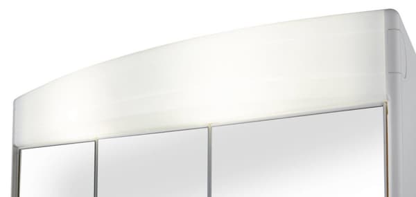 Spejlskab 60x53x18cm med belysning og stikkontakt, Topas Eco - Høj kvalitet