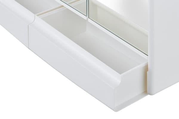 Spejlskab 60x53x18cm med belysning og stikkontakt, Topas Eco - Høj kvalitet