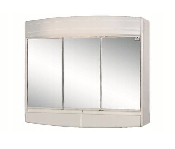 Spejlskab 60x53x18cm med belysning og stikkontakt, Topas Eco - Høj kvalitet