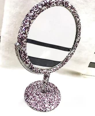 Sminkspegel, Elegant Design, Rotationsfunktion,24x15cm, LILA
