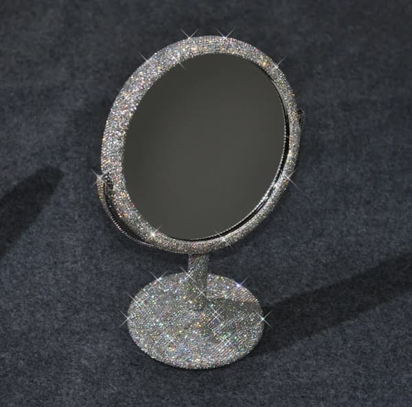 Sminkspegel, Elegant Design, Rotationsfunktion,33X20cm, Silver