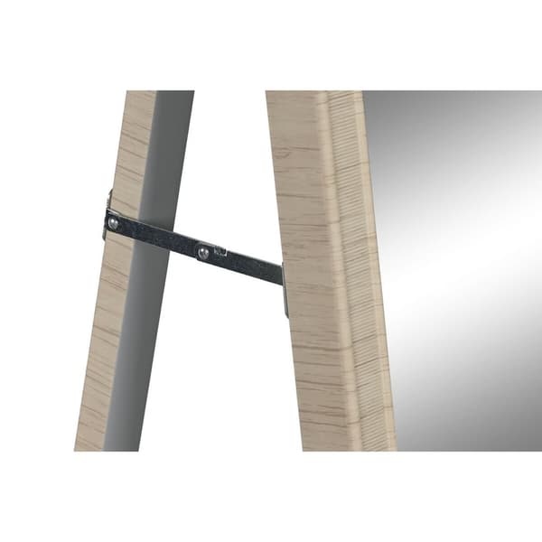 Fritstående spejl Home ESPRIT Brun Beige Grå Natur Krystal polystyren 45 X 40 X 166 cm (4 enheder)