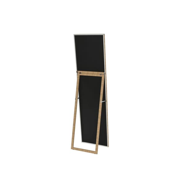 Fritstående spejl Home ESPRIT Brun Beige Grå Natur Krystal polystyren 45 X 40 X 166 cm (4 enheder)