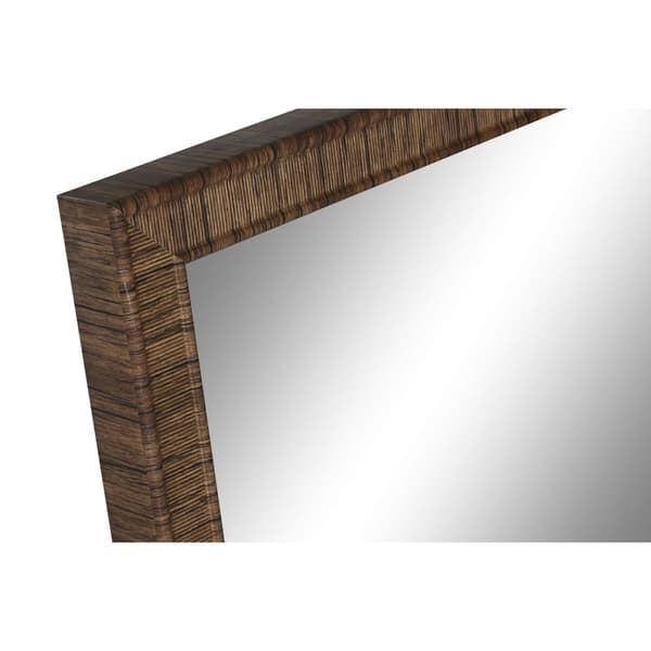 Fritstående spejl Home ESPRIT Brun Beige Grå Natur Krystal polystyren 45 X 40 X 166 cm (4 enheder)