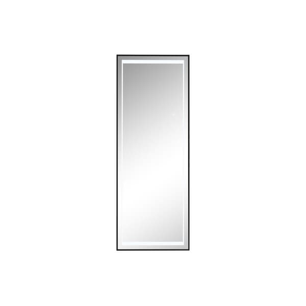 Påklædningsspejl Home ESPRIT Sort Aluminium 50 x 2 x 150 cm