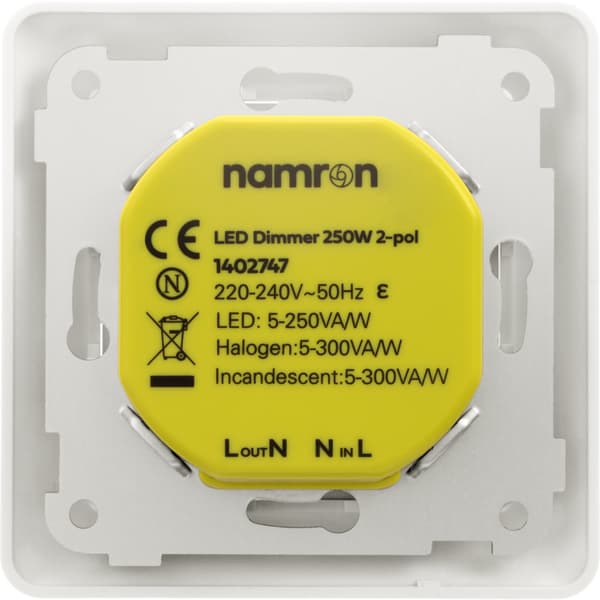 Namron LED Dimmer 250W 2-pol