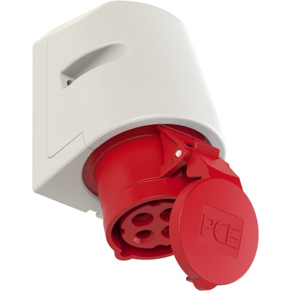 Stikkontakt Utvendig Skrå 16A 3Pol+J 400V 6H IP44