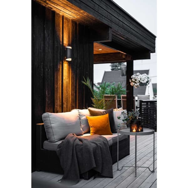 Namron Moby vegglampe dobbel GU10 sort