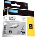 Miniatyrbilde 2 av 2: Dymo Rhino 12mm Krympestrømpe hvit med sort trykk