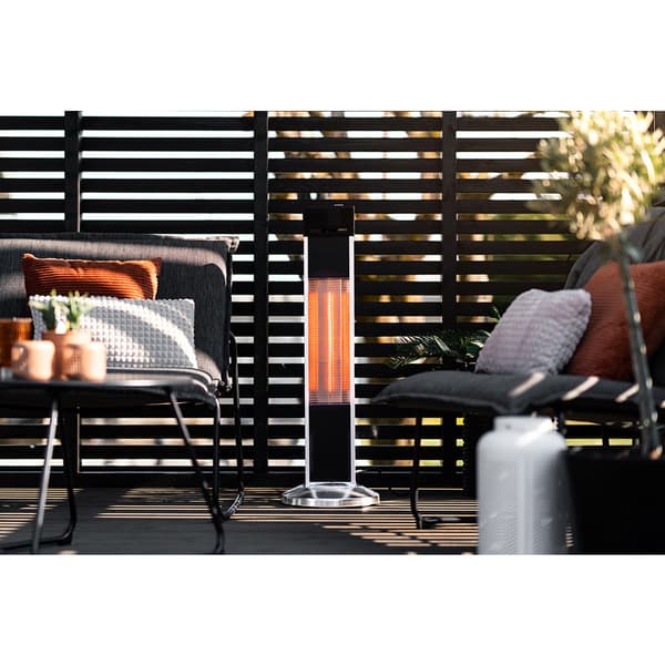 Namron Terrassevarmer gulv 1500W Sort/Sølv