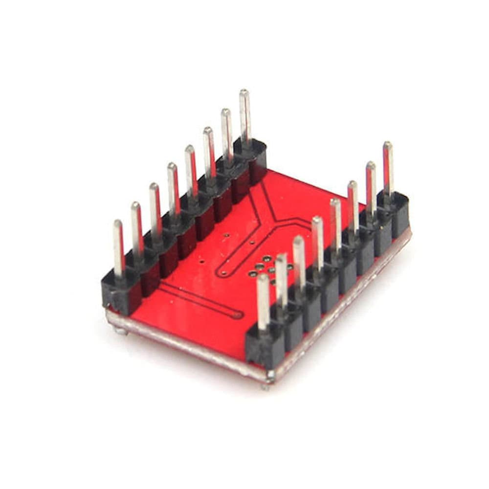 Stegmotor drivare A4988 lödd stift, passar 3D-skrivare RepRap Polulus 3DP