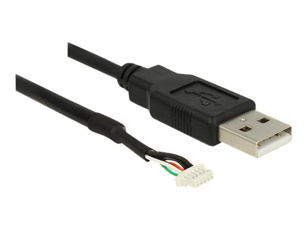 DeLOCK USB 2.0 A M / 5 pin V5 1.5m, 1,5 m, Musta, 5 pin SMT, USB 2.0 A, Uros/uros