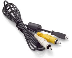 Kodak AV-8 - Video/lydkabel - RCA hann - for EASYSHARE C310, C330, C340, C360, One / 4MP, V530, V550, Z700, Z730, Z740, Z7590, Z760