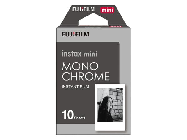 Fujifilm Instax Mini Monochrome - Svart/hvit hurtigvirkende film - instax mini - ISO 800 - 10 eksponeringer