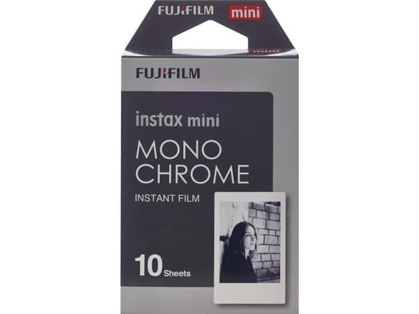 Fujifilm Instax Mini Monochrome - Svart/hvit hurtigvirkende film - instax mini - ISO 800 - 10 eksponeringer
