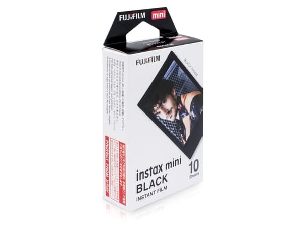 Fujifilm Instax Mini Black - Hurtigvirkende fargefilm - ISO 800 - 10 eksponeringer